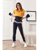 Women\'s sports set with a hood, mustard FI599 - Online store - Boutique